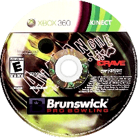 Brunswick Pro Bowling Xbox 360 US box art